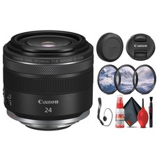 Canon RF 24mm f/1.8 Macro IS STM Lens 5668C002 Filter Kit Cap Keeper -