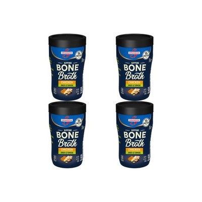 Swanson Sipping Bone Broth, Chicken Broth with 10.75 Ounce (Pack of 4)