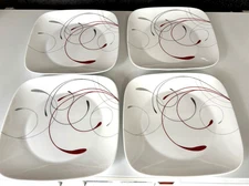 Corelle Splendor Square 10.5" Dinner Plate Set of 4