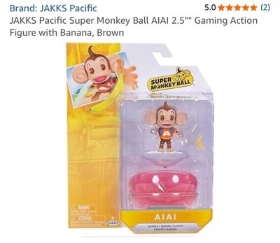 Super Monkey Ball Jakks Pacific AIAI 2.5 inch Action Figure Banana SEGA