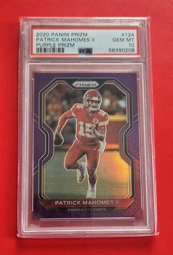 2020 Prizm Patrick Mahomes Purple Prizm /125 PSA 10 Gem Mint