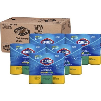 Clorox Disinfecting Wipes 525 Count Value Pack Case Commercial CLO30112