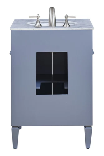 Elegant Decor 24 In. Single Bathroom Vanity Set In Grey - Picture 3 of 7
