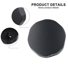 Bathtub Rotating Knob 74mm Brass Black Water Overflow Control Replacement
