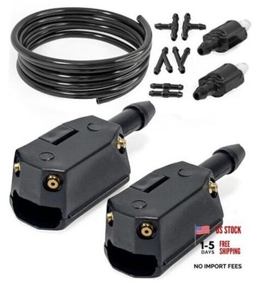 Truck Van RV Universal Windshield washer Nozzles 4-way 10-12mm, Repair Kit