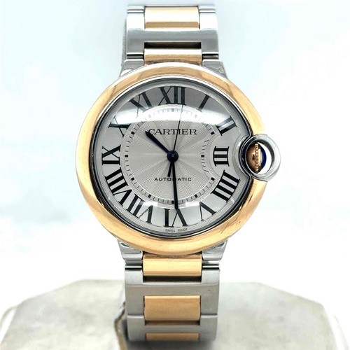 Cartier Ballon Bleu Automatic 36mm 18k Rose Gold/Steel Ladies ...
