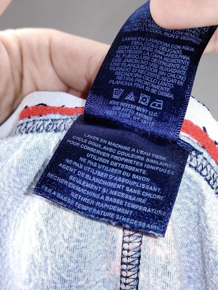 Tommy Hilfiger мальчиков пижамы PJ брюки размер S (6-7) прямой логотип синий красный белый - Изображение 4 из 4