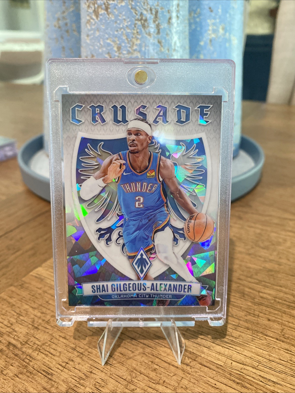 2023-24 Panini Phoenix Crusade Shai Gilgeous-Alexander #2 Silver Cracked Ice