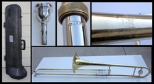 Vintage 1978 Selmer Co Vincent Bach Trombone w Mouthpiece  Case Serial  B32620