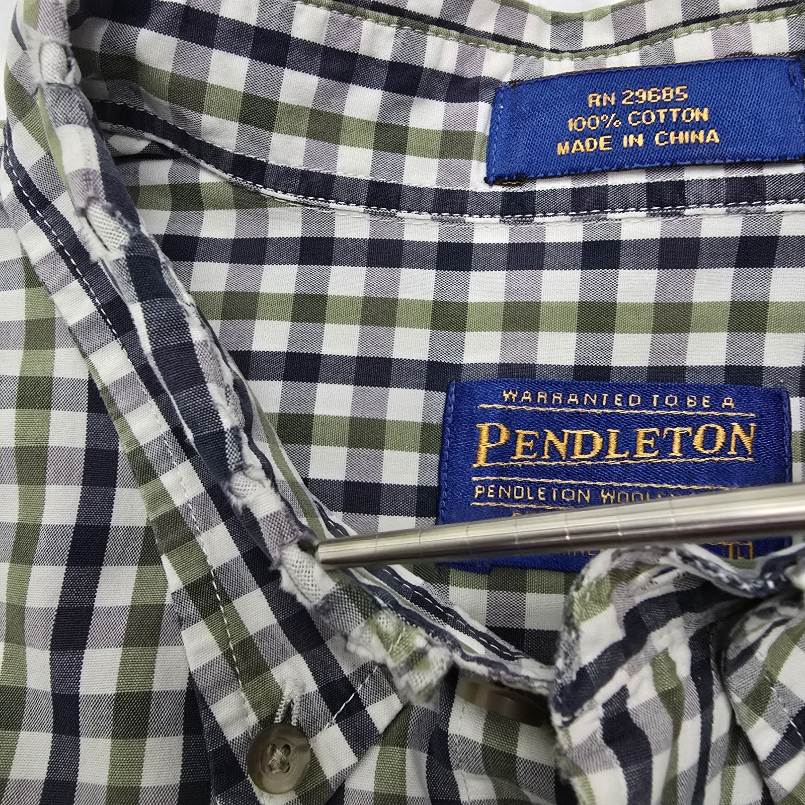 Pendleton Long Sleeve Button Down Plaid Shirt Men… - image 16