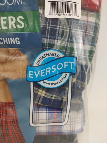 Fruit of the Loom Herren Boxershorts ohne Etikett 5er Pack Eversoft Karos Größe 2XL - Bild 3 von 7