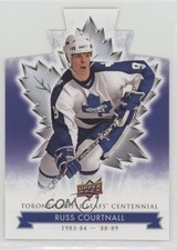 2017 Upper Deck Toronto Maple Leafs Centennial Blue Die-Cut Russ Courtnall 7q4