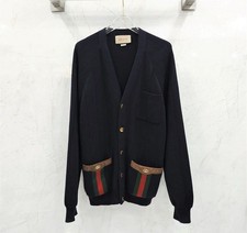 Gucci Strickjacke aus Wollmischung mit Webdetail 152831485