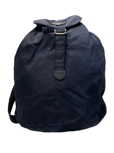 Sac à dos PRADA sac à dos nylon bleu marine occasion