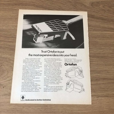 GRAM167 MAGAZINE ADVERT 11X8 ORTOFON M15E SUPER CARTRIDGE
