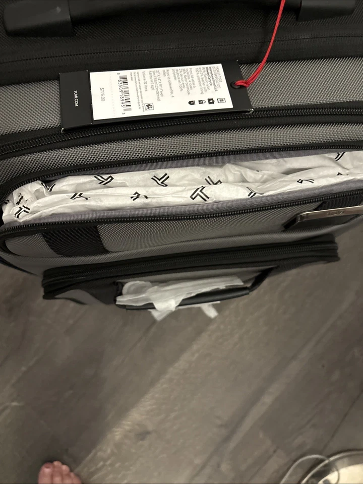 Tumi Merge-International Mist Gray / Black Front Lid Access Carry On-$775. NWT - Image 4 of 4