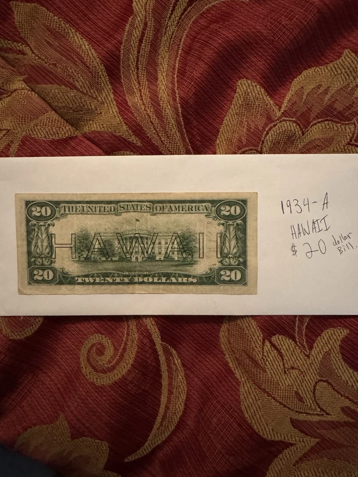 USA $20 Hawaii Note 1934A #L61174650A Great Condition - Image 2 of 2