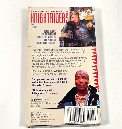 George A. Romero's NIGHTRIDERS VHS Ed Harris Tom Savini 1981 Best Film - Picture 2 of 3