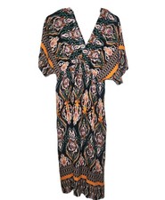 SHEIN CURVE  VCAY Allover Print V Neck Split Thigh Dress 4XL