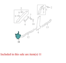 2008-2012 Ford Escape Driver FL Kick Panel Trim Used 8L8Z7802345AC OEM