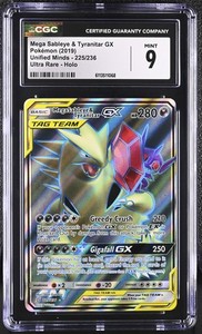 Mega Sableye & Tyranitar GX 225/236 Unified Minds Full Art Ultra Rare