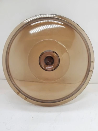 Pyrex Corning Ware Visions Brown Replacement Lid Cover Only V-12-C 10"