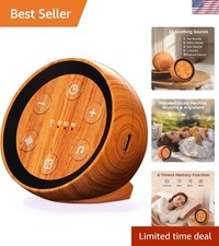 Rechargeable Sound Machine with 32 Sounds and Timer Perfect for Sleep Privacy