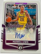 Maxwell Lewis Rookie Signature Series 2024-25 Panini Donruss Optic #SS-LEW LAL