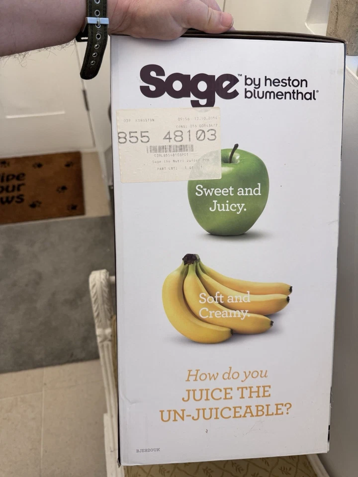 SAGE Nutri Juicer Pro BJE820UK By Heston Blumenthal 1500w - used. Original box - Image 4 of 4