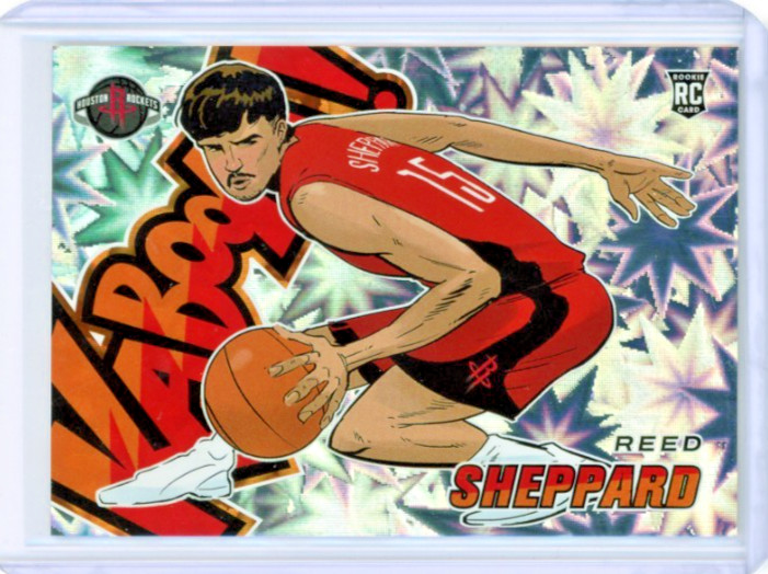 2024-25 Panini Revolution Reed Sheppard Rookie Horizontal Kaboom # 18 SSP