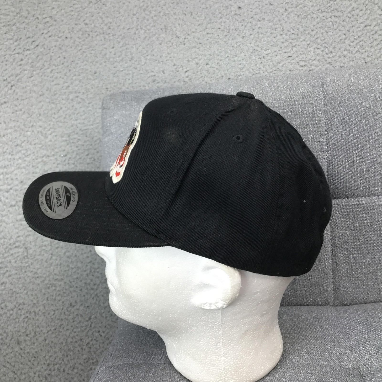 Bee Patch Hat Cap Snap Back Black Green Graphic I… - image 5