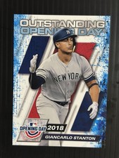 Topps 2021 Opening Day Giancarlo Stanton #93 Outstanding Opening Day Yankees