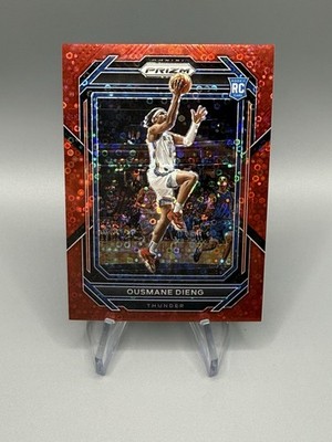 2022 Prizm Ousmane Dieng Red Disco 19/100 RC Bucks Fast Break