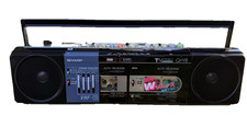 SHARP QT-Y8 Rare Vintage Cassette Deck Boombox TV-Audio Serviced Japan Warranty