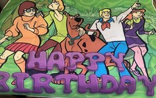Scooby Doo party Decorations. Includes banner, Cake Topper, Invitations, Decor