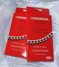 2 Boxes Silver Jewelry Polishing Cloth Connoisseurs Extra Large 11" x 14"