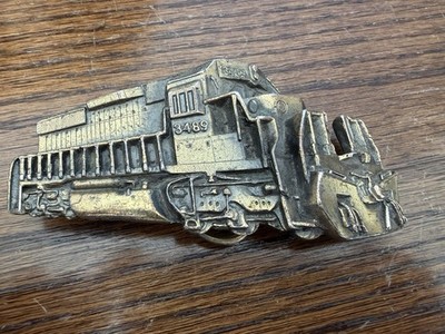 Vintage Burlington Northern Train Belt Buckle BN 3489 USA