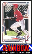 2021 Bowman Draft #BD-101 Aaron Zavala Texas Rangers