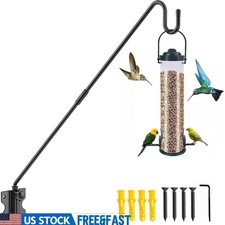 Adjustable Bird Feeder Hanger Heavy Duty Outdoor Mount Plant Hook Garden Decor