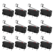 Micro Limit Switch, 12 Pcs Momentary Switch SPDT 1NO 1NC, 3 Pin Micro...