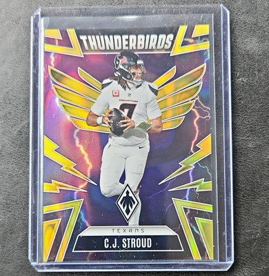 Panini 2025 Phoenix Football C.J. Stroud Texans Thunderbirds Yellow #19 62/99