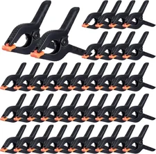 50 Pcs 6'' Spring Clamps Bulk Heavy Duty Spring Clips with Jaw Opening Backdr...