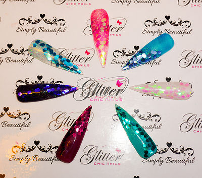 25G SECHSECKFÖRMIGER METALLISCHER GLITZER FÜR NAIL ART