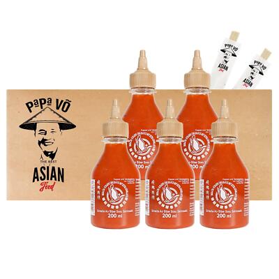 FG Sriracha Chillisauce mit Knoblauch 5x200ml Sriracha Chili Sauce Chilisauce