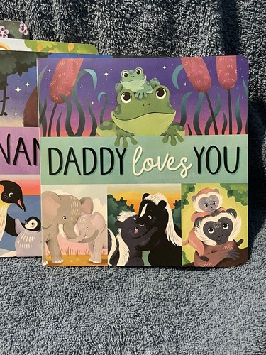 NEW Set of 4 Daddy, Mama, Nana Loves You & I Love Us Baby Toddler Board Books - Picture 2 of 5
