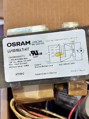 Osram 47316C Lumalux LU100 Multi Kit 47316 Replacement Magnetic Ballast HID Lamp - Picture 2 of 5