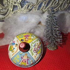 Vintage Retro Spinning Top Toy Chein Playthings Metal kids Nursery Rhymes