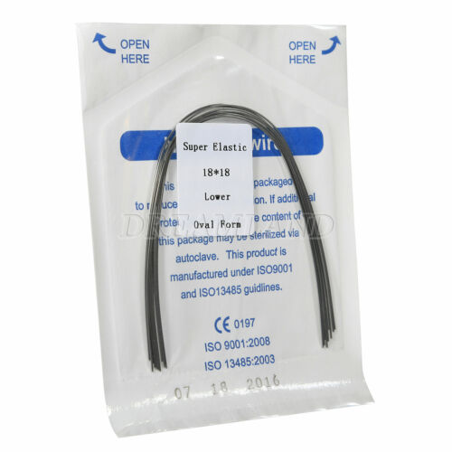 10 Packs Orthodontic Dental Super Elastic Niti Ovoid/Oval Arch Wires Rectangular - Picture 50 of 83