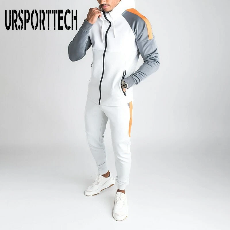 Conjunto De Ch ndal S lido Para Hombre Traje Deportivo De Chaqueta