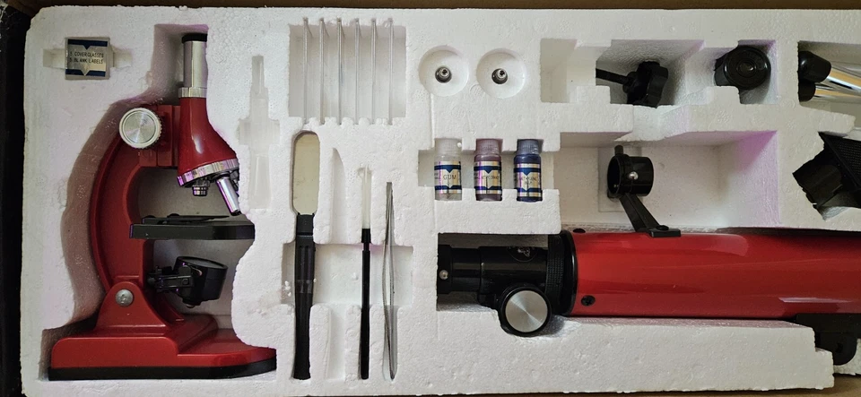 Tasco Specialty Telescope & Microscope Combo Kit 49TNW, Open Box, Not Used? - Image 4 of 4